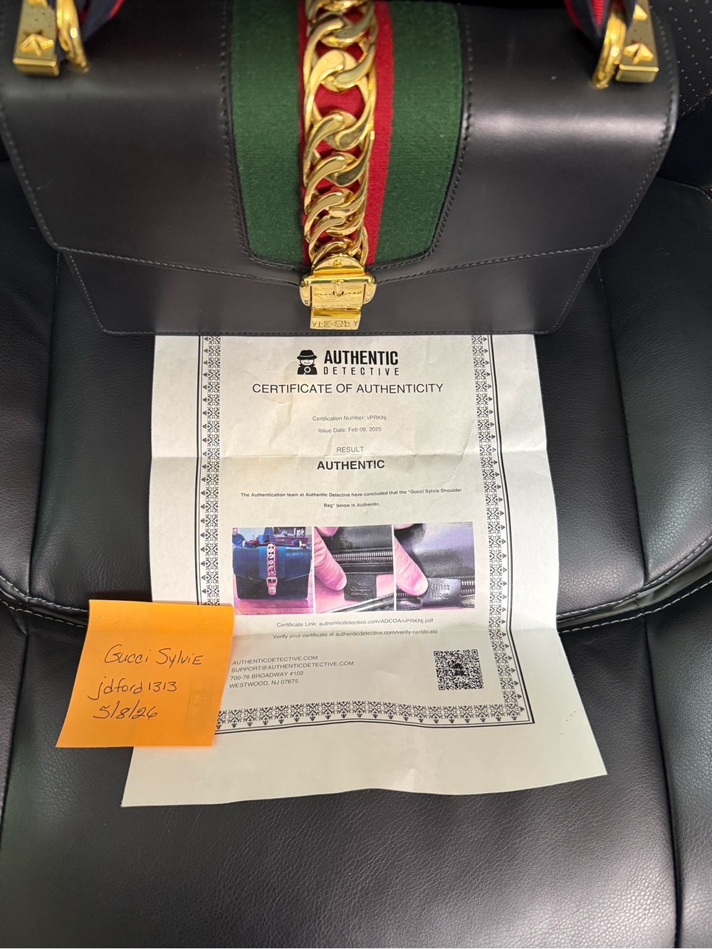 Gucci Navy Sylvie EUC - Picture 11 of 11